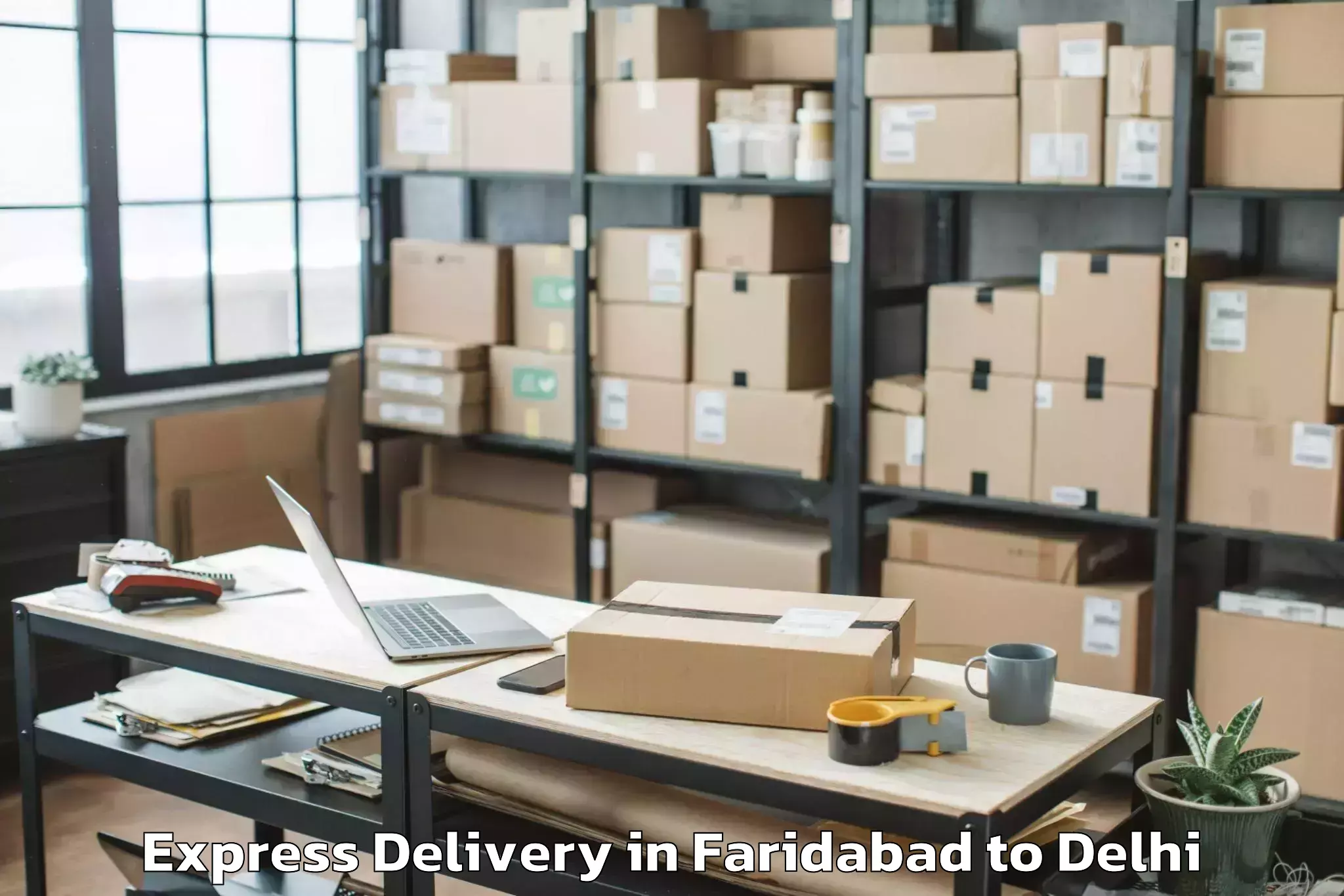 Book Faridabad to Kalkaji Express Delivery